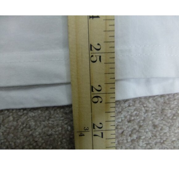 Off-White Fire Tape Line Do Not Cross White T-Shirt - Picture 12 of 12